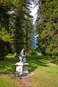 statue monument in the botanic garden in adelaide, australia