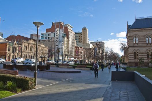 view of downtown adelaide, south australia 