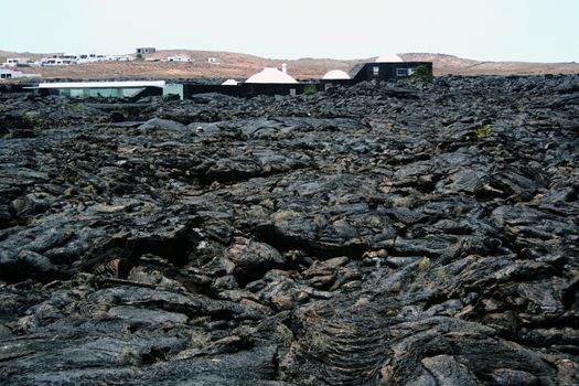 Under the volcano, landscape image from the isle of Lanzarote, Canarias.