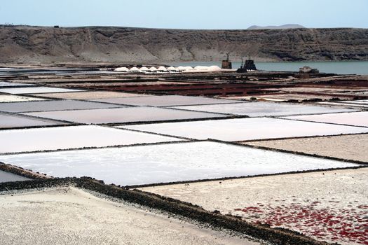Salt works in Lanzarote