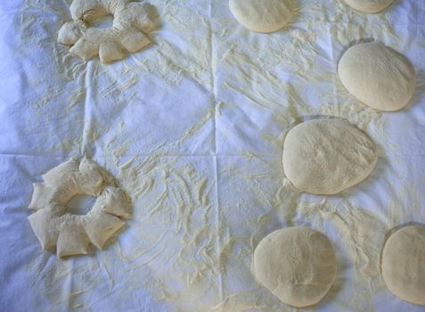 Photo of fresh raw dough