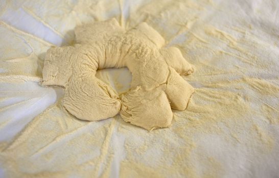 Photo of fresh raw dough