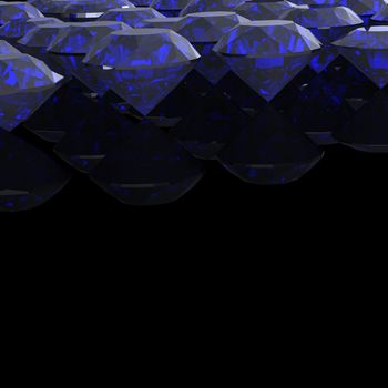 Blue sapphire.Jewelry background