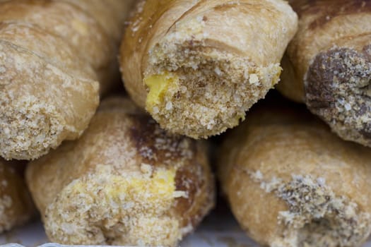 Close up of talian Cream pastry