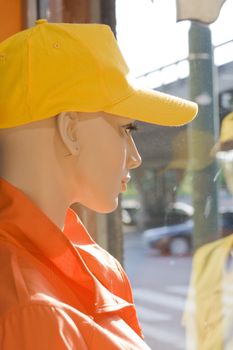Mannequins in a shop window