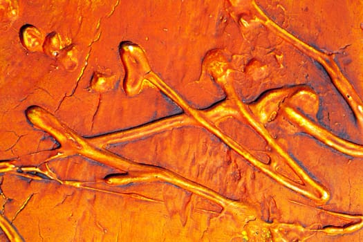 Photo of Cracked and painted background