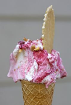 Photo og delicious Blackberry ice cream