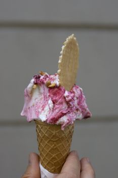 Photo og delicious Blackberry ice cream