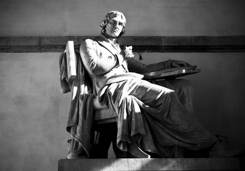 Writer monument in Brera art accademy, Italy