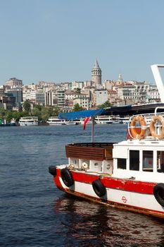 Galata tower in Beyoglu district of Istanbul, Turkey