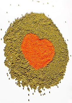 Photo of Heart of lentils and beans