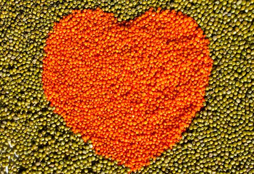 Photo of Heart of lentils and beans