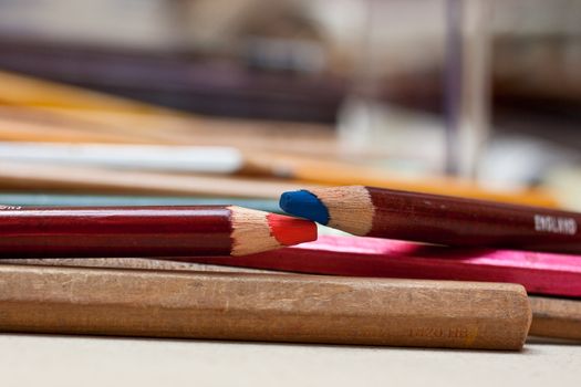 A lot of Colorful pencil
