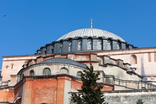 Hagia Sophia museum in Sultanahmet district of Istanbul Turkey 
