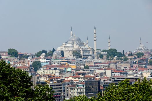 Istanbul - the panoramic view from the palace Topkapi