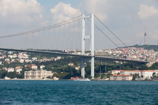 Istambul - Bosporus Bridge connecting Europe and Asia 