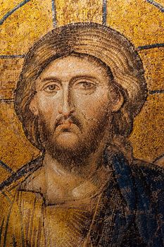 Interior of the Hagia Sophia in Istanbul. Turkey 