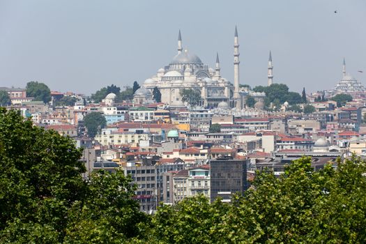 Istanbul - the panoramic view from the palace Topkapi