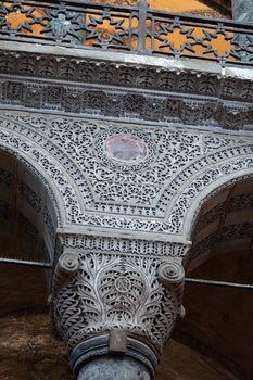Interior of the Hagia Sophia in Istanbul. Turkey 