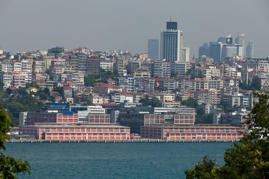 Istanbul - the view on the strait Bosphorus from the palace Topkapi