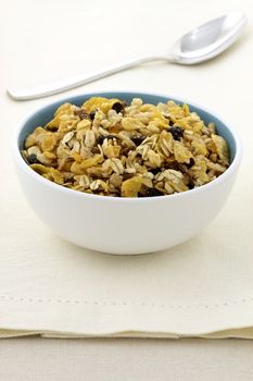 delicious and healthy granola or muesli, with lots of dry fruits, nuts and grains.