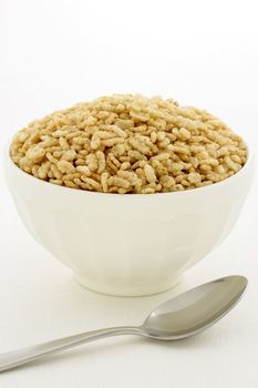 Delicious and nutritious crisped rice cereal, served in a beautiful French Cafe au Lait Bowl