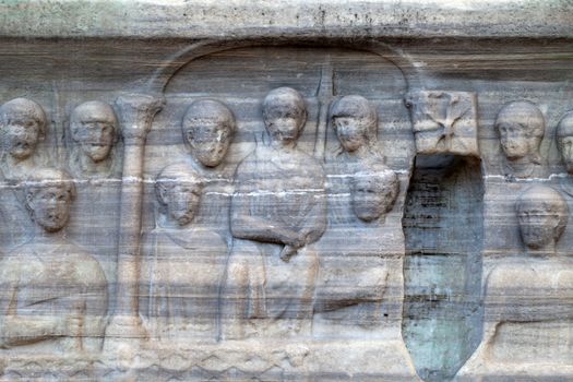 Istambul - The base of the Obelisk of Thutmosis III 
