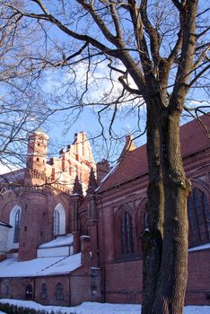 Ancient monastery architecture detail. Religious building background. Eremitical monastic life.