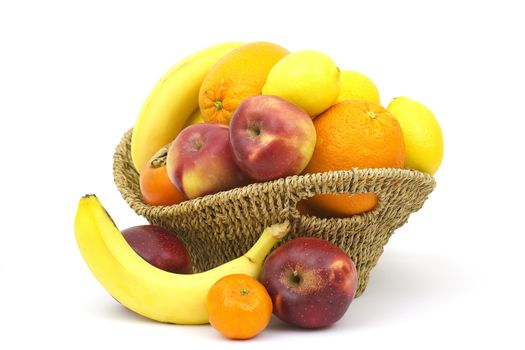 fresh fruits in a basket