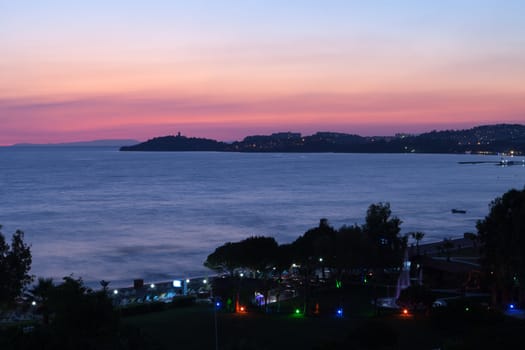 Sunset over the sea 