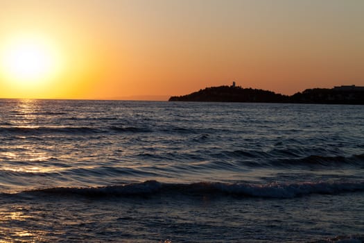 Sunset over the sea 