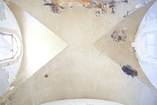 Ceiling frescoes in an old building