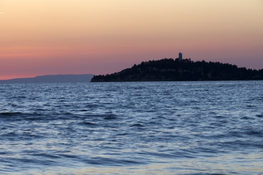 Sunset over the sea 