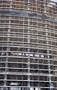 Scaffolding Covering a Building under construction
