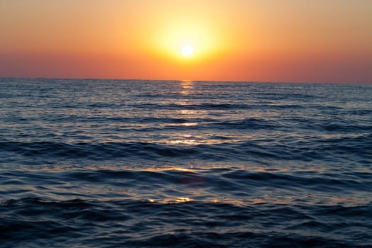 Sunset over the sea 
