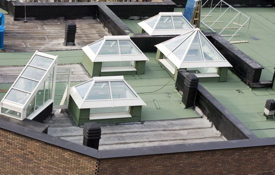 Roofing waterproofing in new building