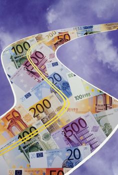 Euro currency as a money highway
