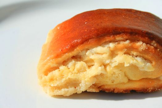 Close up of a nazook pastry on a plate.