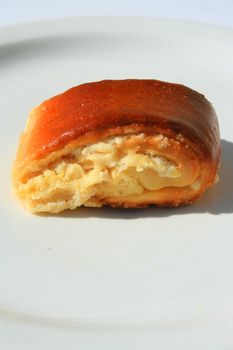 Close up of a nazook pastry on a plate.