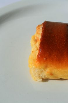 Close up of a nazook pastry on a plate.