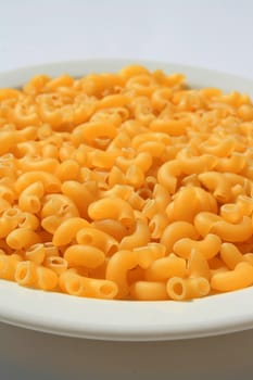 Close up of a pasta on a plate.
