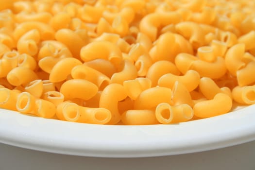 Close up of a pasta on a plate.
