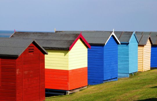Bright colourfull= Beach Huts
