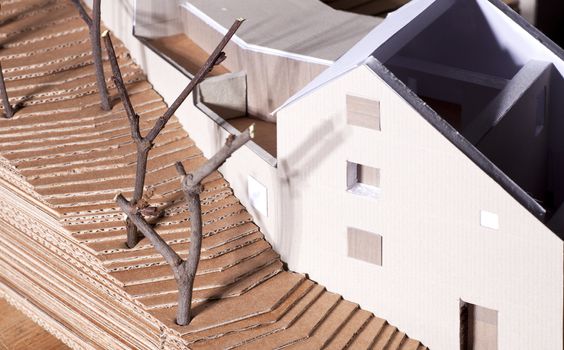 Model of a house for an architecture project