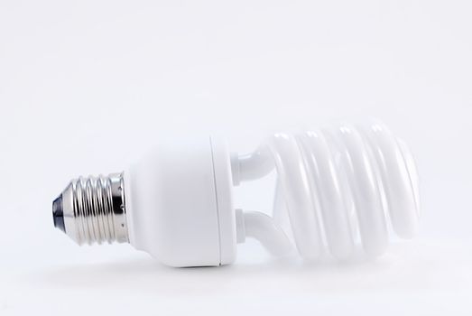 energy saving bulb on white background