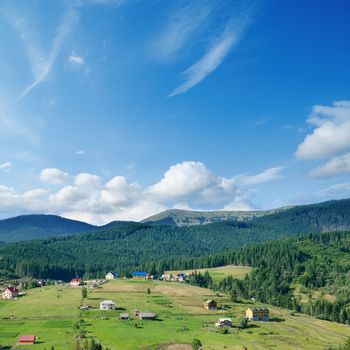 Carpathian mountains in summer, Bukovel region, Ukraine