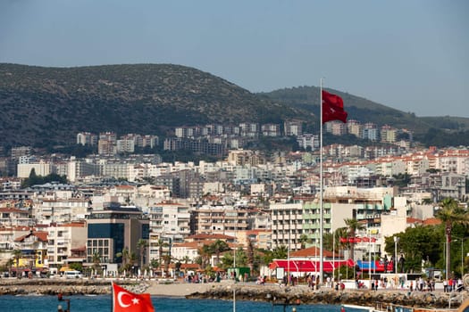 View of Kusadasi town. Turkey