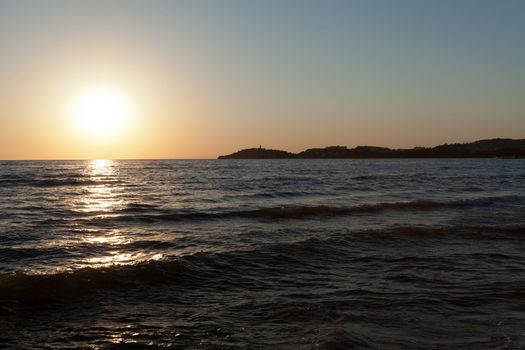 Sunset over the sea 