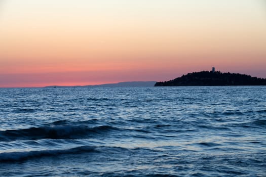 Sunset over the sea 