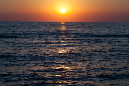 Sunset over the sea 